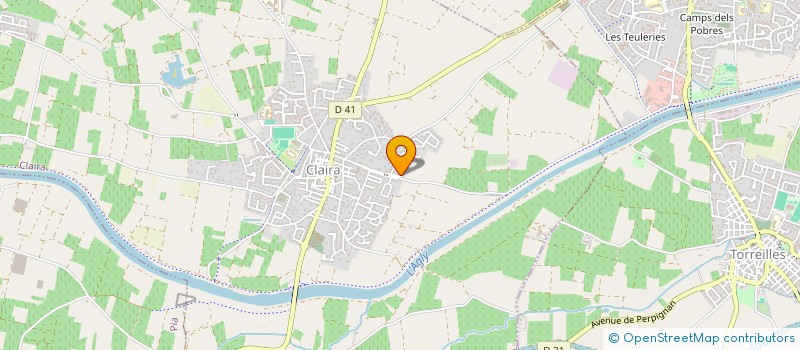 localisation de l'entreprise MADAME CHRISTELLE MORLHON  CLAIRA