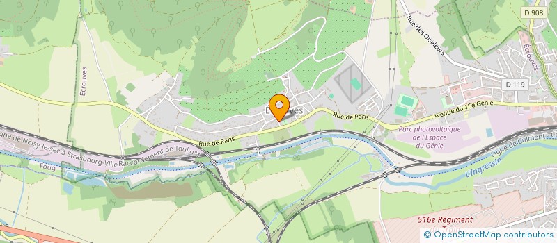 localisation de l'entreprise MADAME CHRISTELLE MOROSIN  ECROUVES