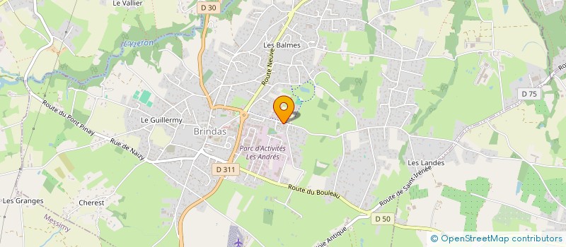 localisation de l'entreprise MADAME CHRISTELLE MORTREUIL  BRINDAS