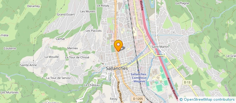 localisation de l'entreprise MADAME CHRISTELLE MOTTIN à SALLANCHES