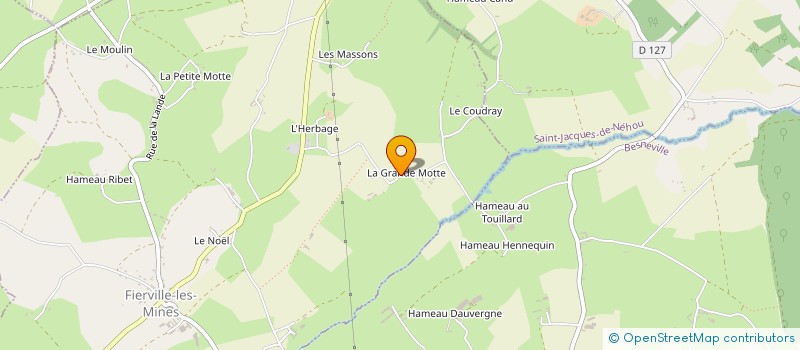 localisation de l'entreprise MADAME CHRISTELLE MOULIN  FIERVILLE-LES-MINES