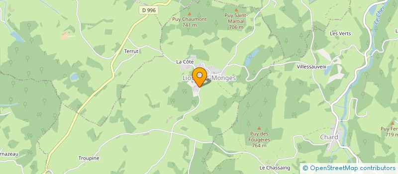 localisation de l'entreprise MADAME CHRISTELLE MULA à LIOUX-LES-MONGES