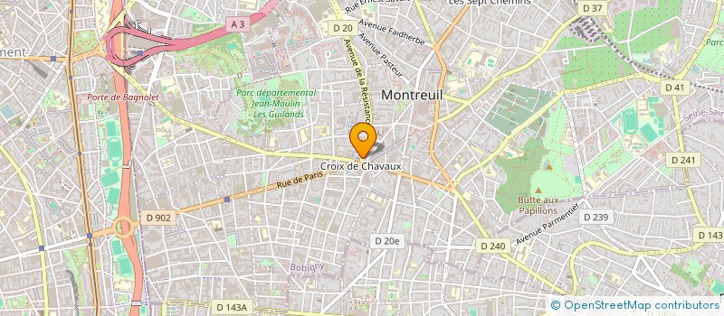 localisation de l'entreprise MADAME CHRISTELLE MUSAWU SESELE à MONTREUIL