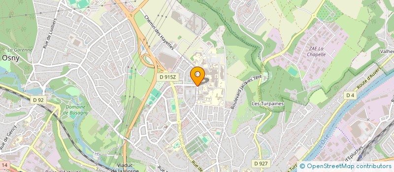 localisation de l'entreprise MADAME CHRISTELLE NGUEBESSIE TINGUEM  PONTOISE