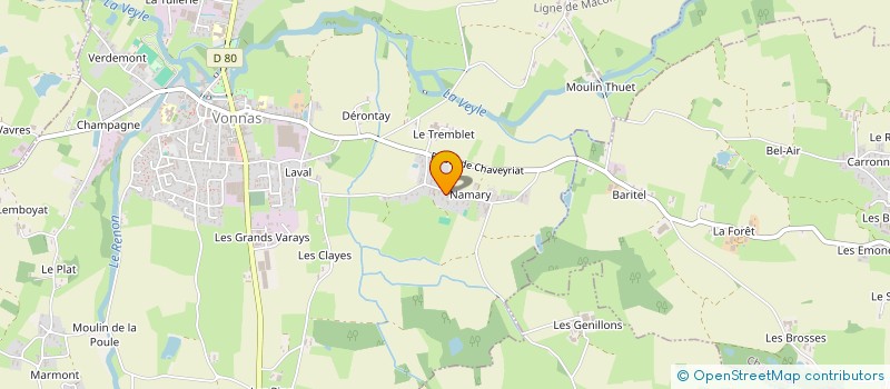 localisation de l'entreprise MADAME CHRISTELLE NIQUE  VONNAS