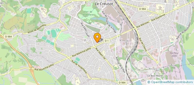 localisation de l'entreprise MADAME CHRISTELLE NOIZILLER  LE CREUSOT