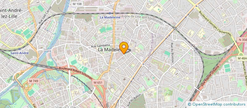 localisation de l'entreprise MADAME CHRISTELLE NONNEZ à LA MADELEINE