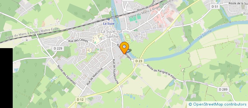 localisation de l'entreprise MADAME CHRISTELLE NOUVEAU  LA SUZE-SUR-SARTHE