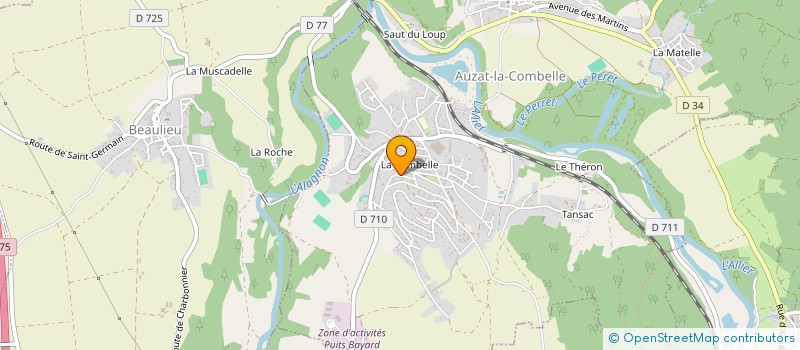 localisation de l'entreprise MADAME CHRISTELLE ODIOT  AUZAT-LA-COMBELLE