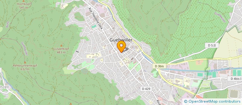 localisation de l'entreprise MADAME CHRISTELLE ONFROY  GUEBWILLER