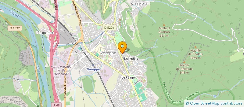 localisation de l'entreprise MADAME CHRISTELLE ORSINI  VOREPPE