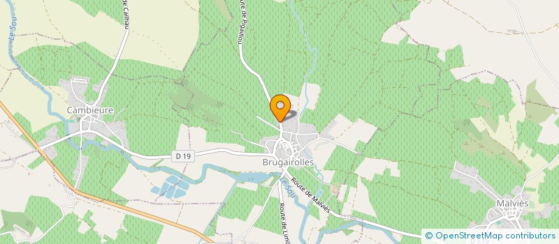 localisation de l'entreprise MADAME CHRISTELLE PAGAN  BRUGAIROLLES