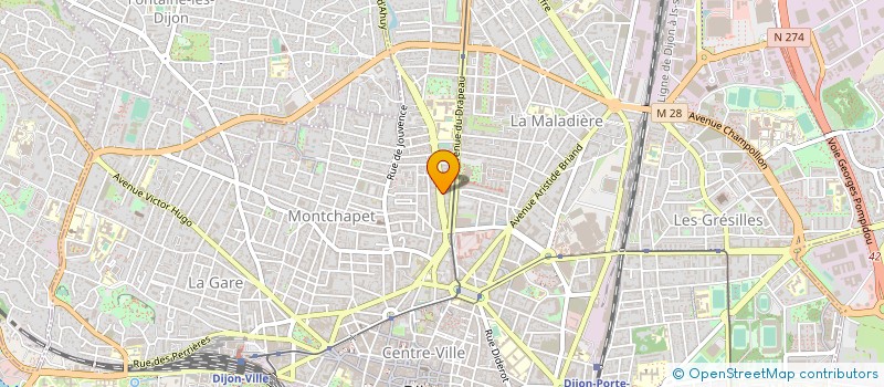 localisation de l'entreprise MADAME CHRISTELLE PAHIN  DIJON
