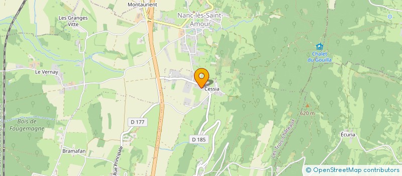 localisation de l'entreprise MADAME CHRISTELLE PAIN  LES TROIS-CHATEAUX