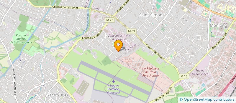 localisation de l'entreprise MADAME CHRISTELLE PALACIOS  CUGNAUX