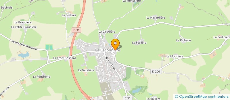 localisation de l'entreprise MADAME CHRISTELLE PARIS  LA BACONNIERE