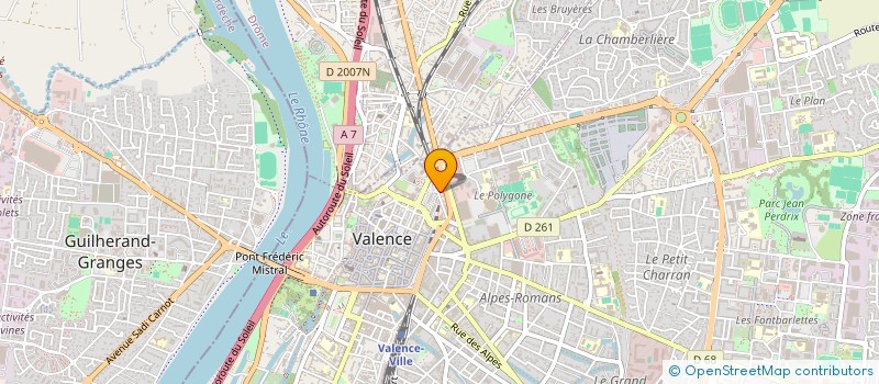 localisation de l'entreprise MADAME CHRISTELLE PARMENTIER à VALENCE