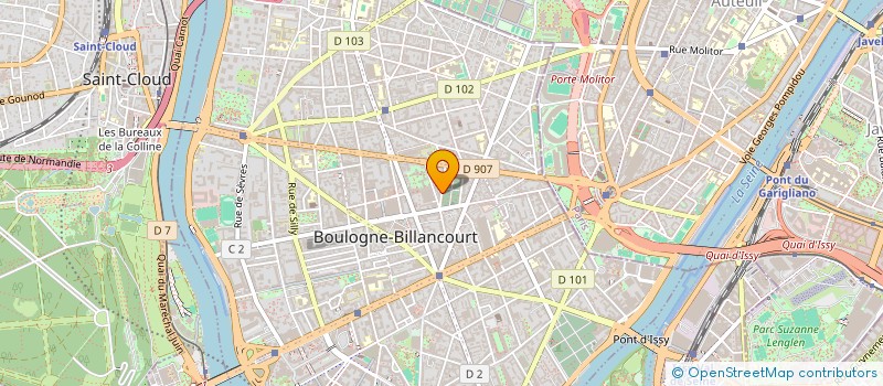 localisation de l'entreprise MADAME CHRISTELLE PATTYN à BOULOGNE-BILLANCOURT