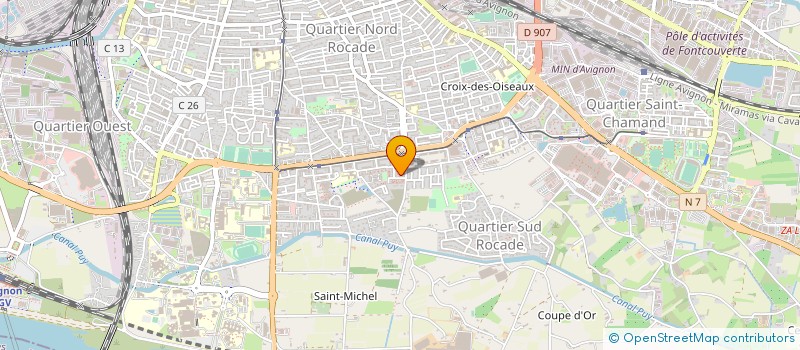 localisation de l'entreprise MADAME CHRISTELLE PEDRO à VILLENEUVE-LES-AVIGNON