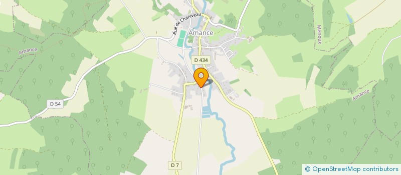 localisation de l'entreprise MADAME CHRISTELLE PEGUESSE  AMANCE