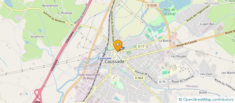 localisation de l'entreprise MADAME CHRISTELLE PEMERLE  CAUSSADE