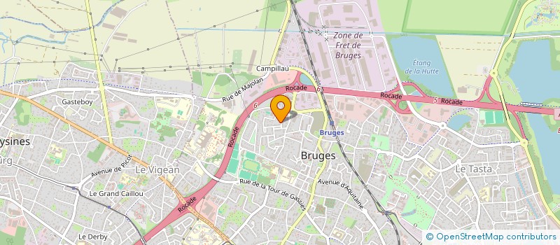 localisation de l'entreprise MADAME CHRISTELLE PEREIRA  BRUGES