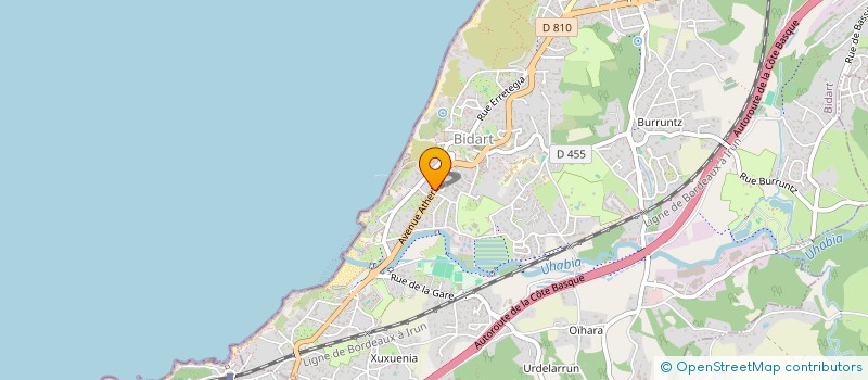 localisation de l'entreprise MADAME CHRISTELLE PEREIRA  BIDART