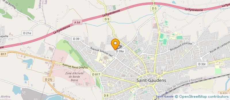 localisation de l'entreprise MADAME CHRISTELLE PERIE  SAINT-GAUDENS