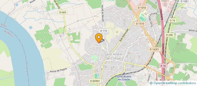localisation de l'entreprise MADAME CHRISTELLE PERRIER  SAINT-ANDRE-DE-CUBZAC