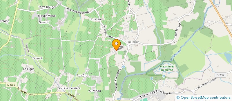 localisation de l'entreprise MADAME CHRISTELLE PETARD  TAURIAC