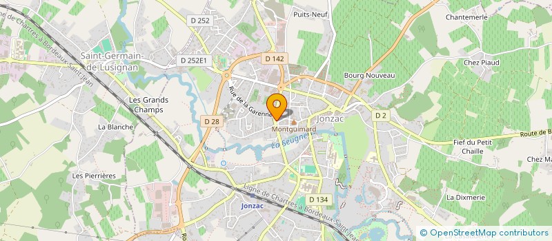 localisation de l'entreprise MADAME CHRISTELLE PETIT  JONZAC