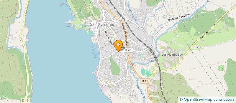 localisation de l'entreprise MADAME CHRISTELLE PETITJEAN  SAINT-CHAMAS