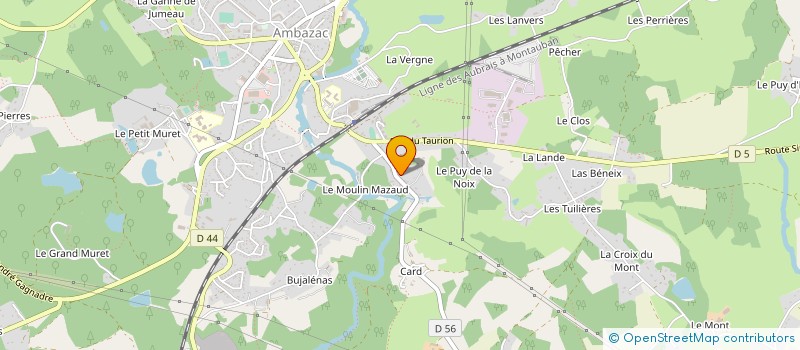 localisation de l'entreprise MADAME CHRISTELLE PEYNAUD  AMBAZAC