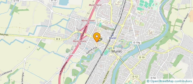 localisation de l'entreprise MADAME CHRISTELLE PEYRE  MURET