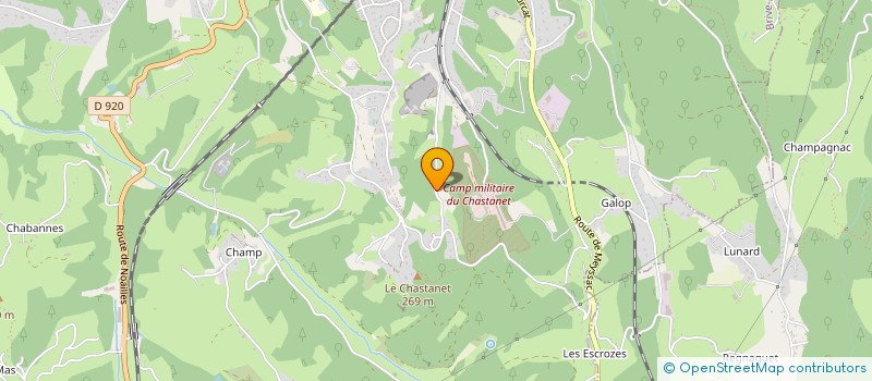 localisation de l'entreprise MADAME CHRISTELLE PEYRODES  BRIVE-LA-GAILLARDE