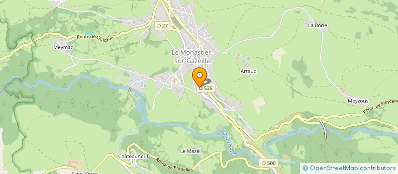 localisation de l'entreprise MADAME CHRISTELLE PHILIBERT  FREYCENET-LA-CUCHE