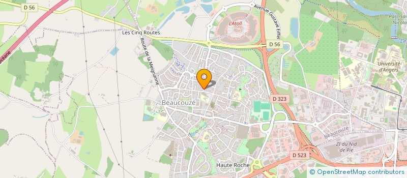 localisation de l'entreprise MADAME CHRISTELLE PIERONI à BEAUCOUZE