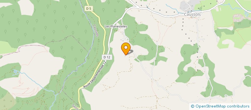 localisation de l'entreprise MADAME CHRISTELLE PINAUD  CAUSSOLS