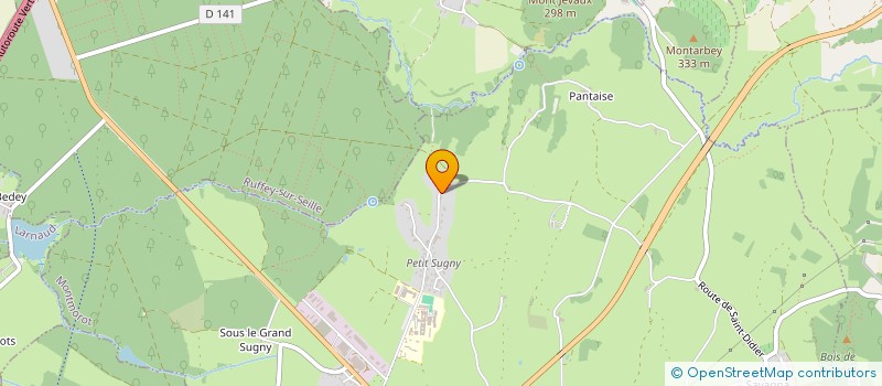 localisation de l'entreprise MADAME CHRISTELLE PLATHEY  MONTMOROT