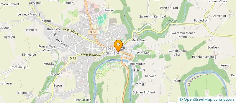 localisation de l'entreprise MADAME CHRISTELLE POINT à CHATEAUNEUF-DU-FAOU