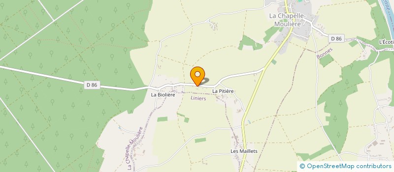 localisation de l'entreprise MADAME CHRISTELLE POITIERS  LA CHAPELLE-MOULIERE