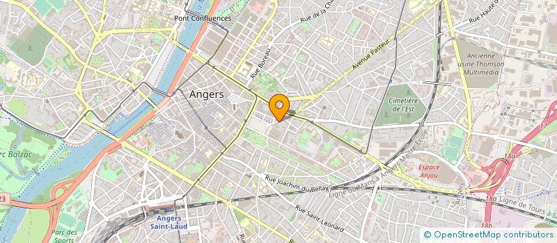 localisation de l'entreprise MADAME CHRISTELLE PORCHERON à ANGERS