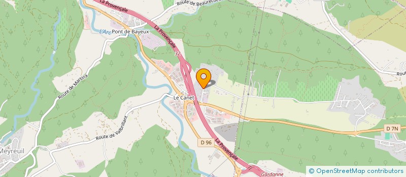 localisation de l'entreprise MADAME CHRISTELLE PORCU  MEYREUIL