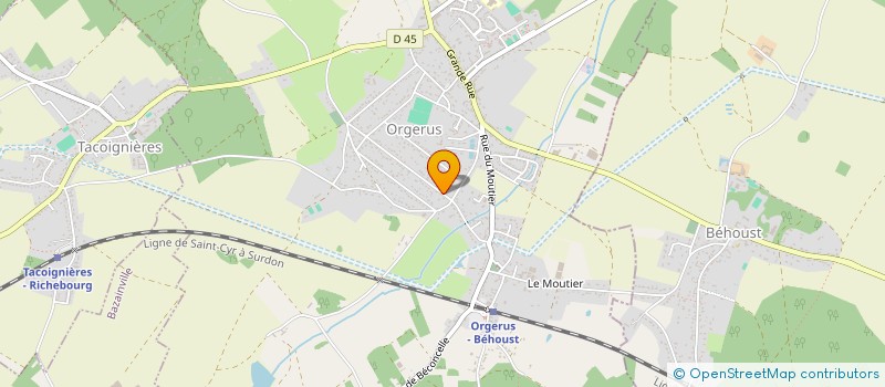 localisation de l'entreprise MADAME CHRISTELLE PORTEBOEUF à ORGERUS