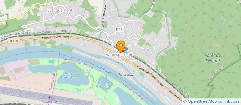 localisation de l'entreprise MADAME CHRISTELLE PORTRON  VAUX-SUR-SEINE