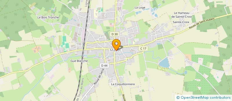 localisation de l'entreprise MADAME CHRISTELLE POTTIER  MAYET