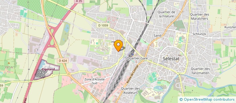 localisation de l'entreprise MADAME CHRISTELLE POTY  SELESTAT