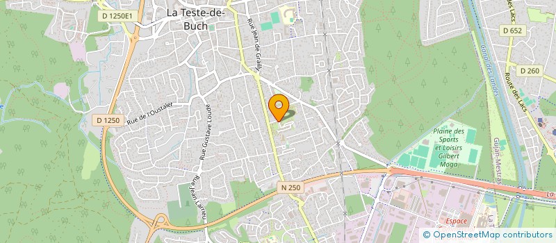 localisation de l'entreprise MADAME CHRISTELLE POULAIN  LE TEICH