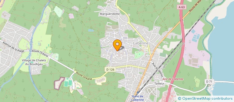 localisation de l'entreprise MADAME CHRISTELLE POURTAU à LABENNE