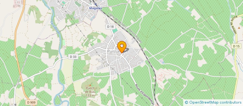 localisation de l'entreprise MADAME CHRISTELLE POUSSINES  PUISSALICON
